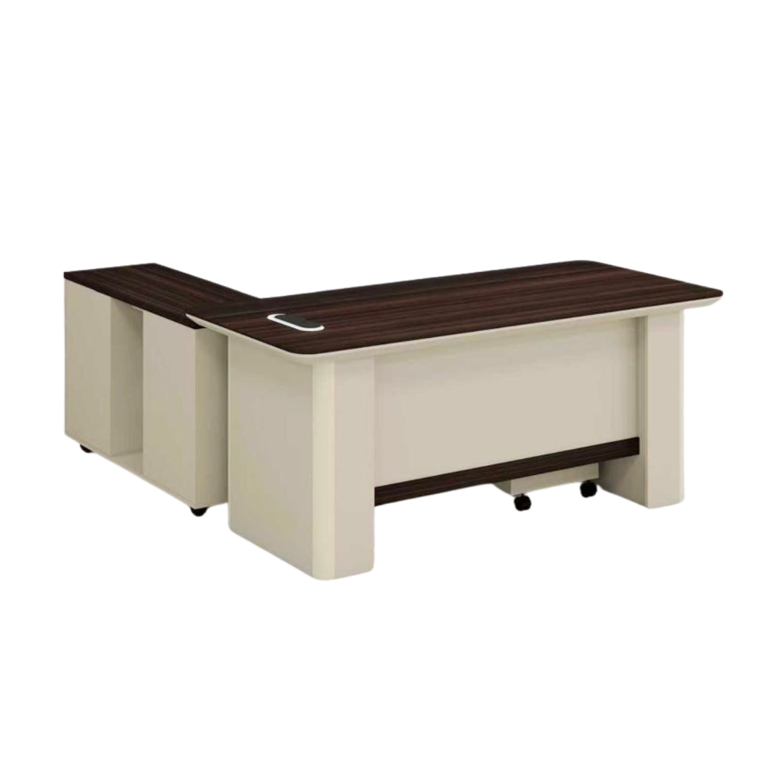 Bureau de Direction avec Retour et Caisson de Rangement
