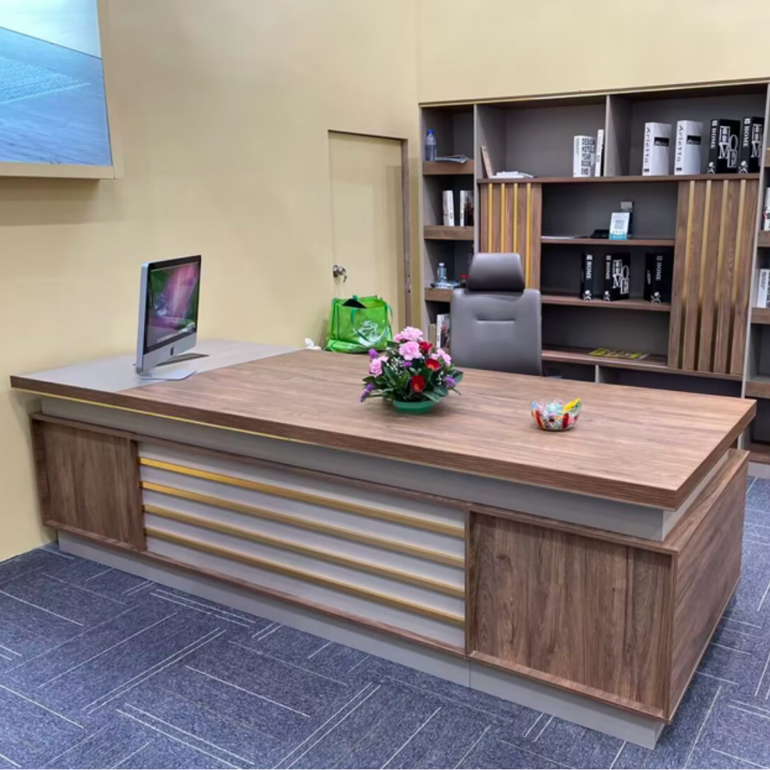 Bureau de Direction avec Retour Latéral et Rangements