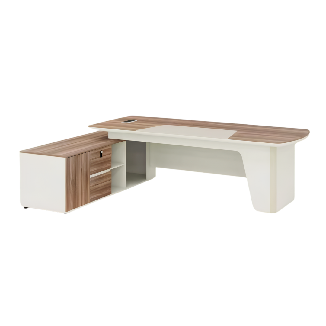 Pack Bureau de Direction avec Armoire de Rangement - Image 3