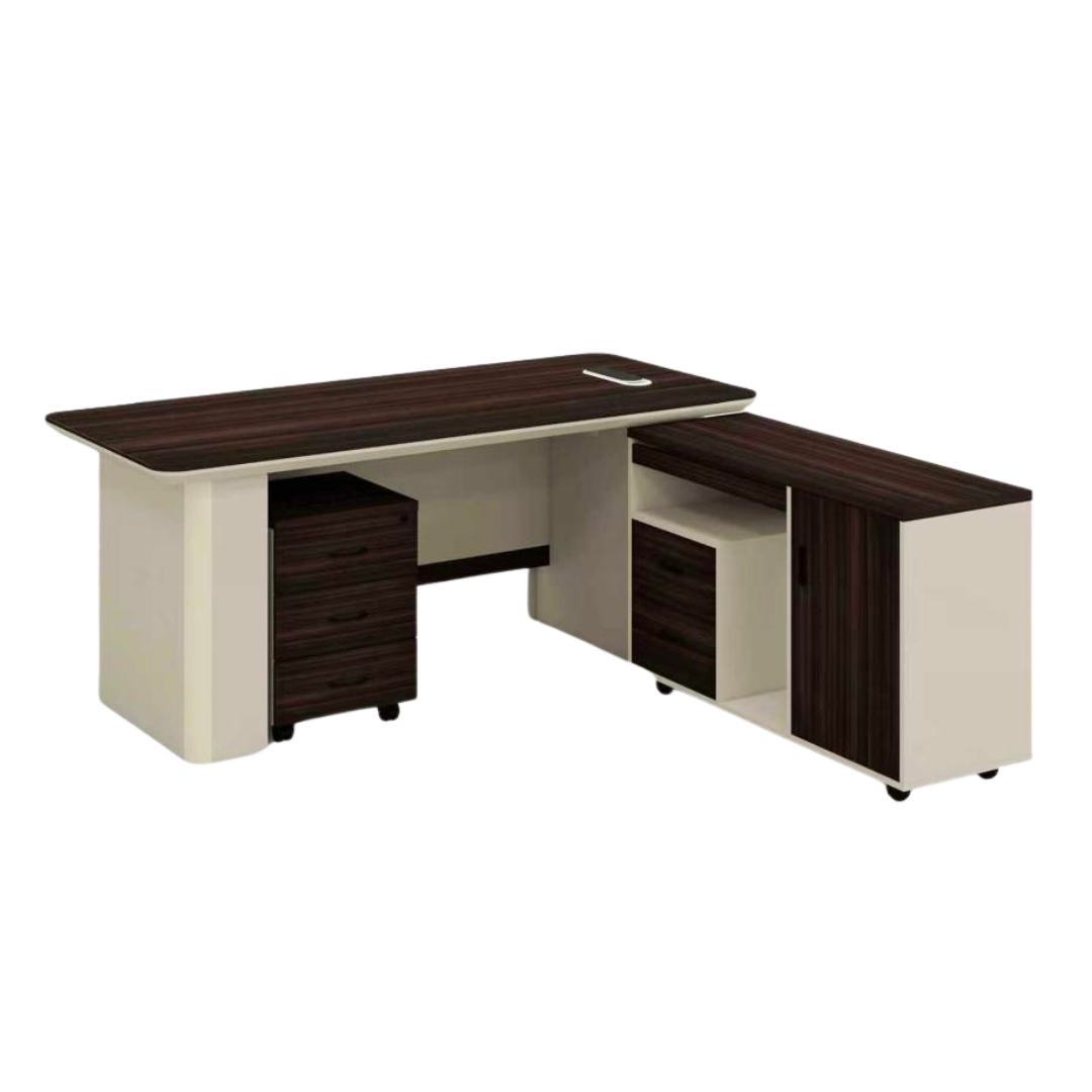 Bureau de Direction avec Retour et Caisson de Rangement - Image 2