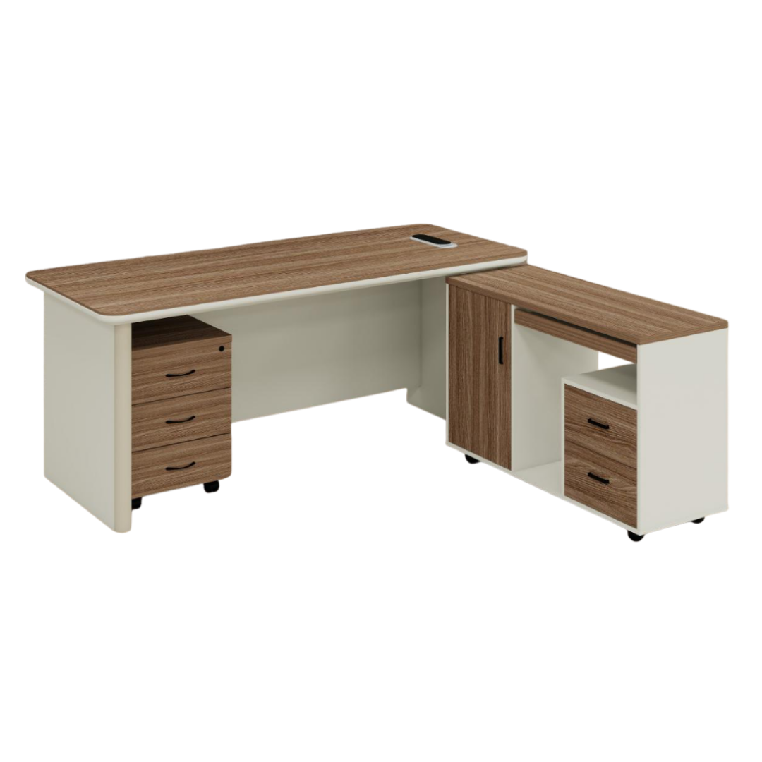 Bureau Opérationnel avec Retour de Rangement - Image 2