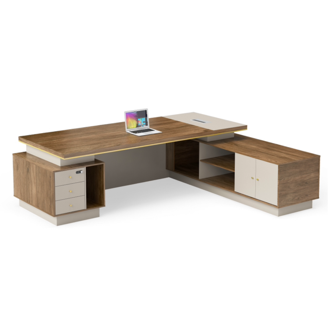 Bureau de Direction avec Retour Latéral et Rangements - Image 2