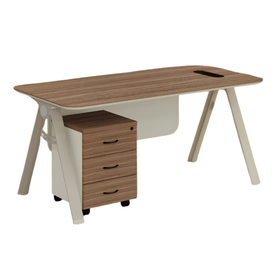 Bureau Opérateur Design avec Caisson Mobile - Image 2