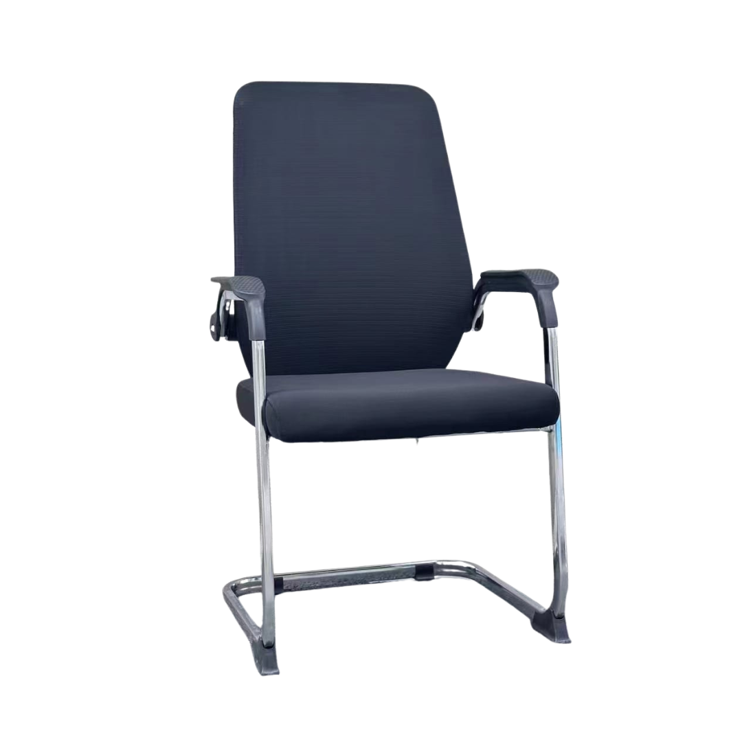 Chaise Visiteur Ergonomique en Tissu et Maille