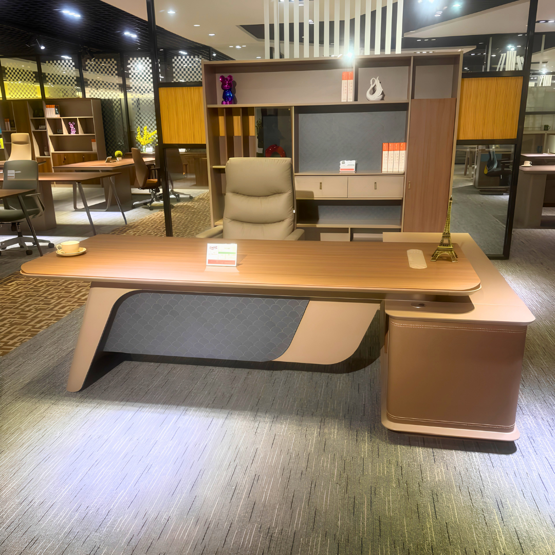 Mobilier de Direction Haut de Gamme avec Bibliothèque