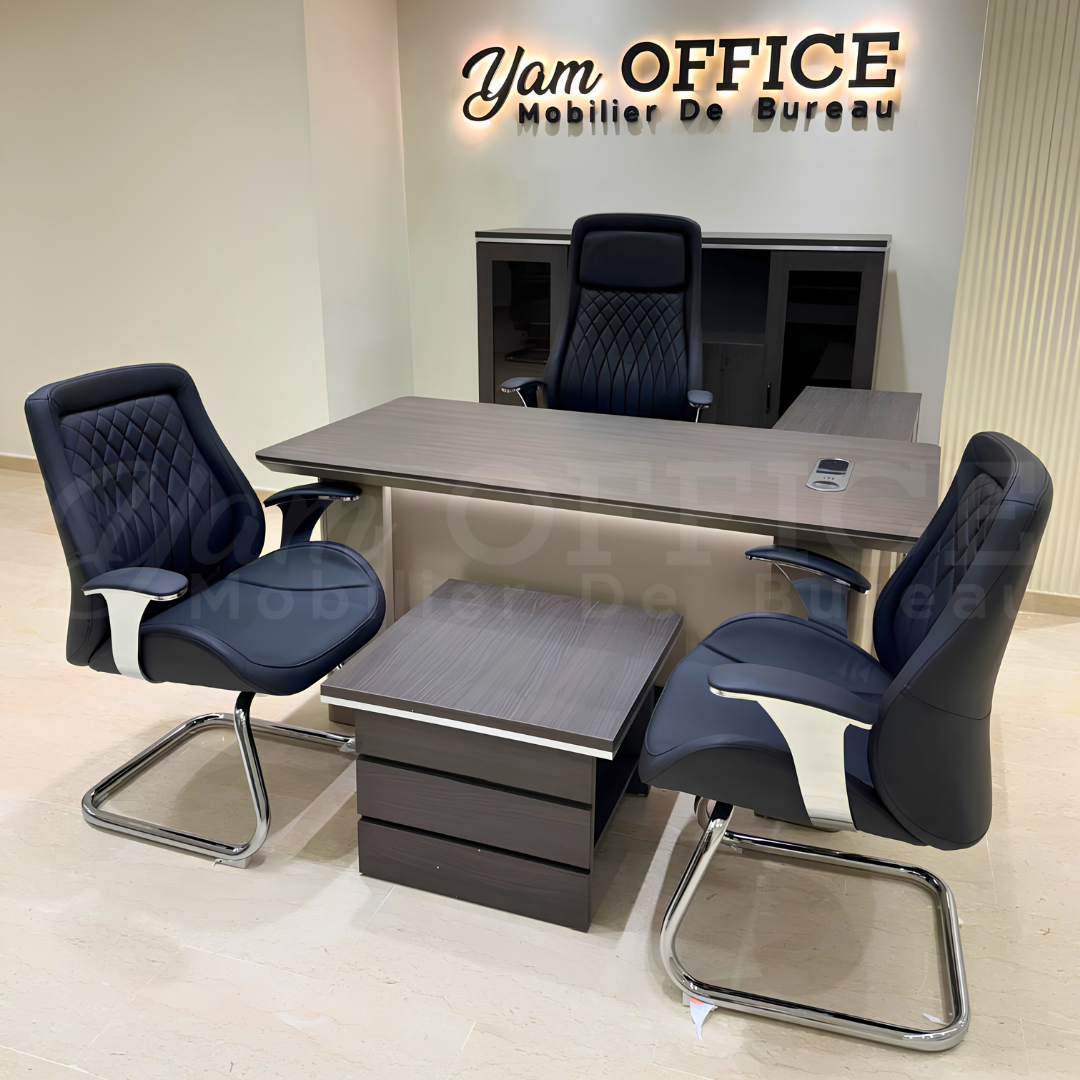 Bureau de Direction avec Retour et Caisson de Rangement - Image 3