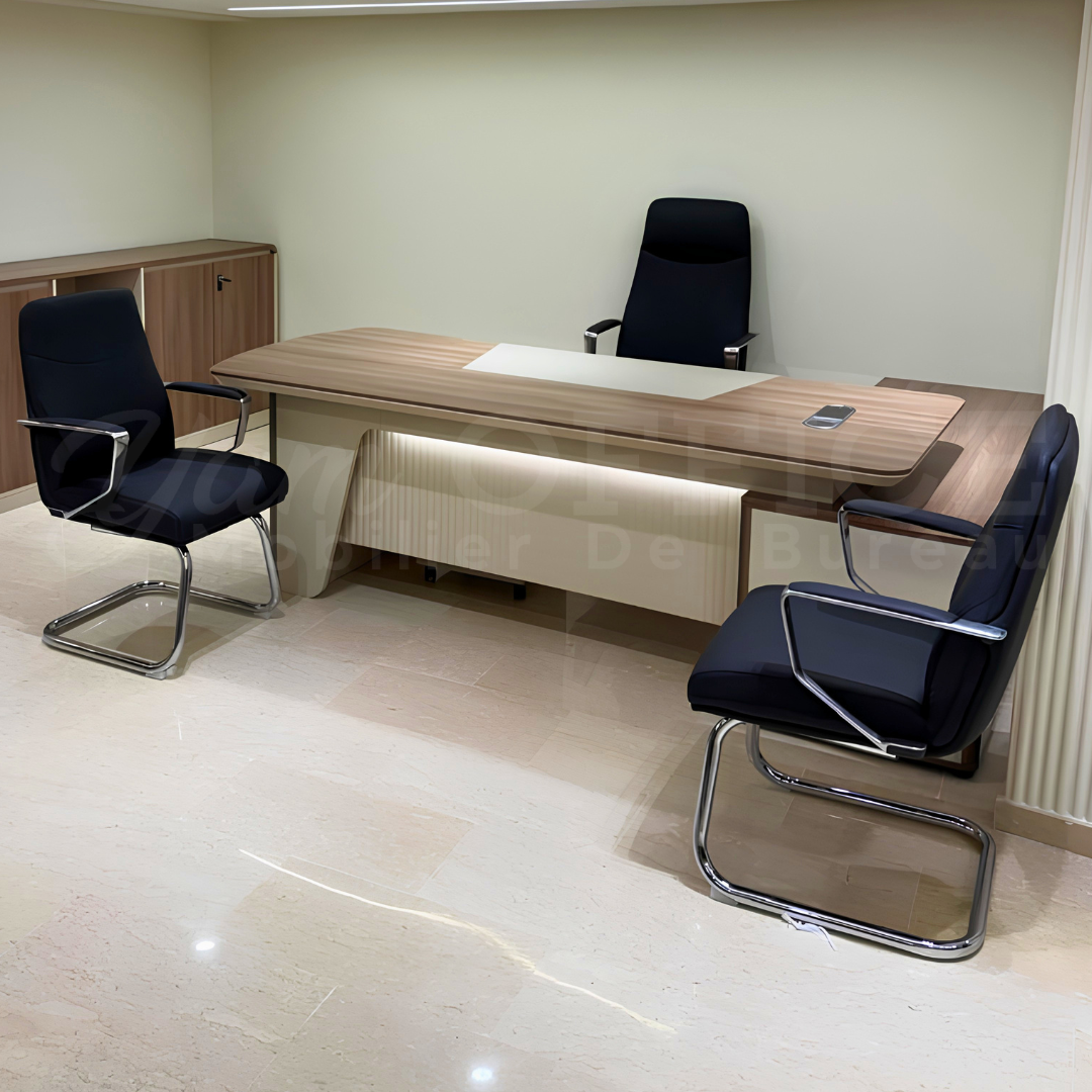 Pack Bureau de Direction avec Armoire de Rangement - Image 5