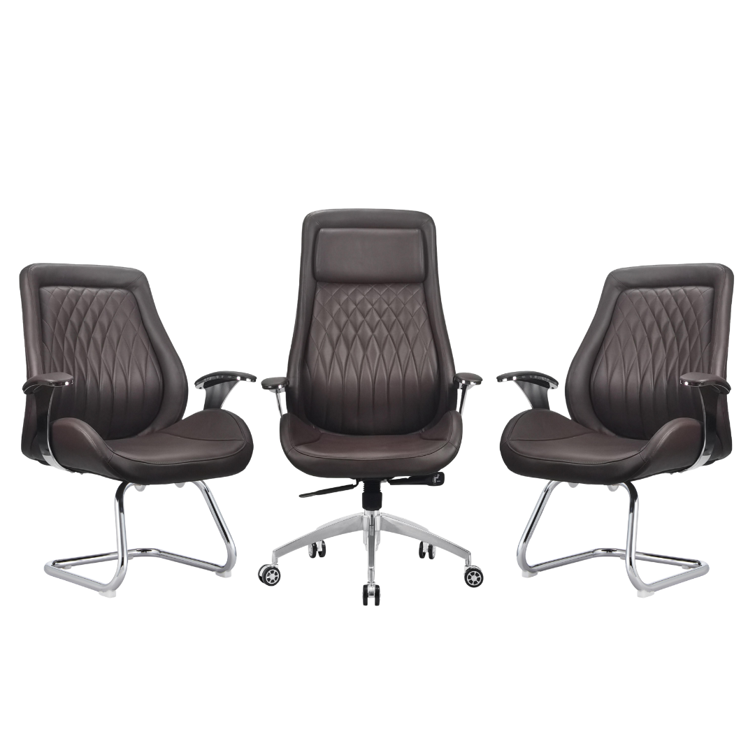 Ensemble fauteuil de direction et fauteuils visiteurs - Image 2