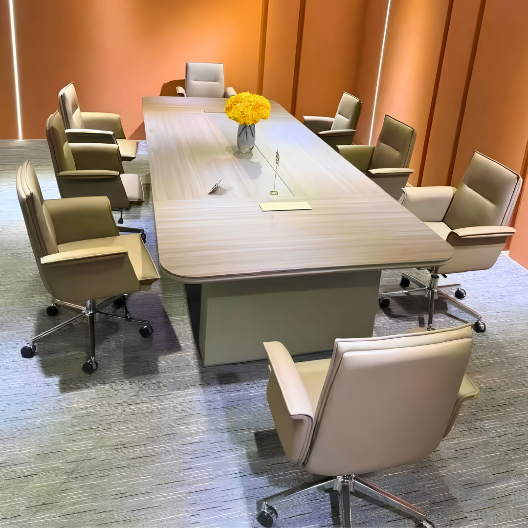 Table de Réunion Haut de Gamme pour Salle de Conférence