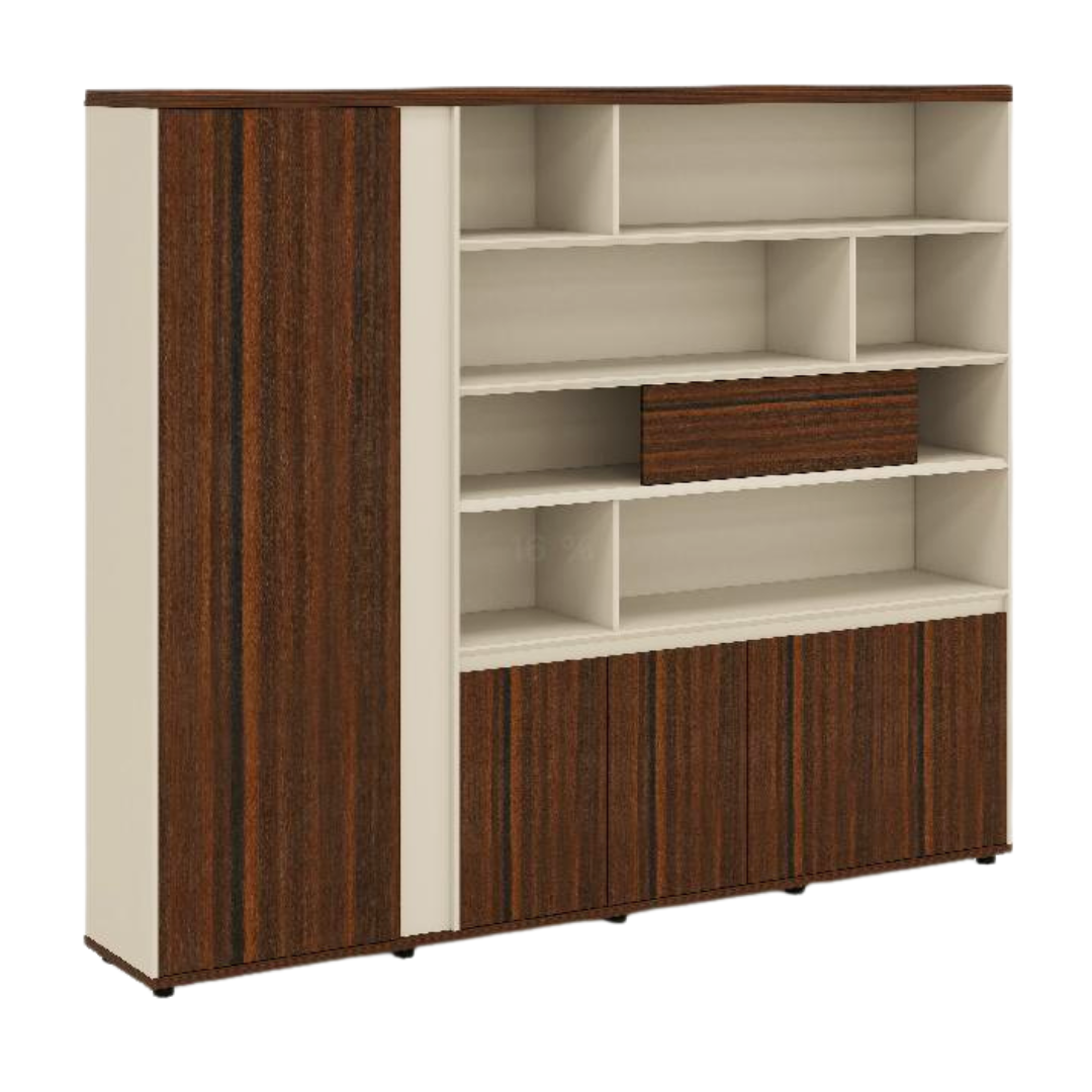 Pack Bureau Exécutif avec Bibliothèque de Rangement - Image 3