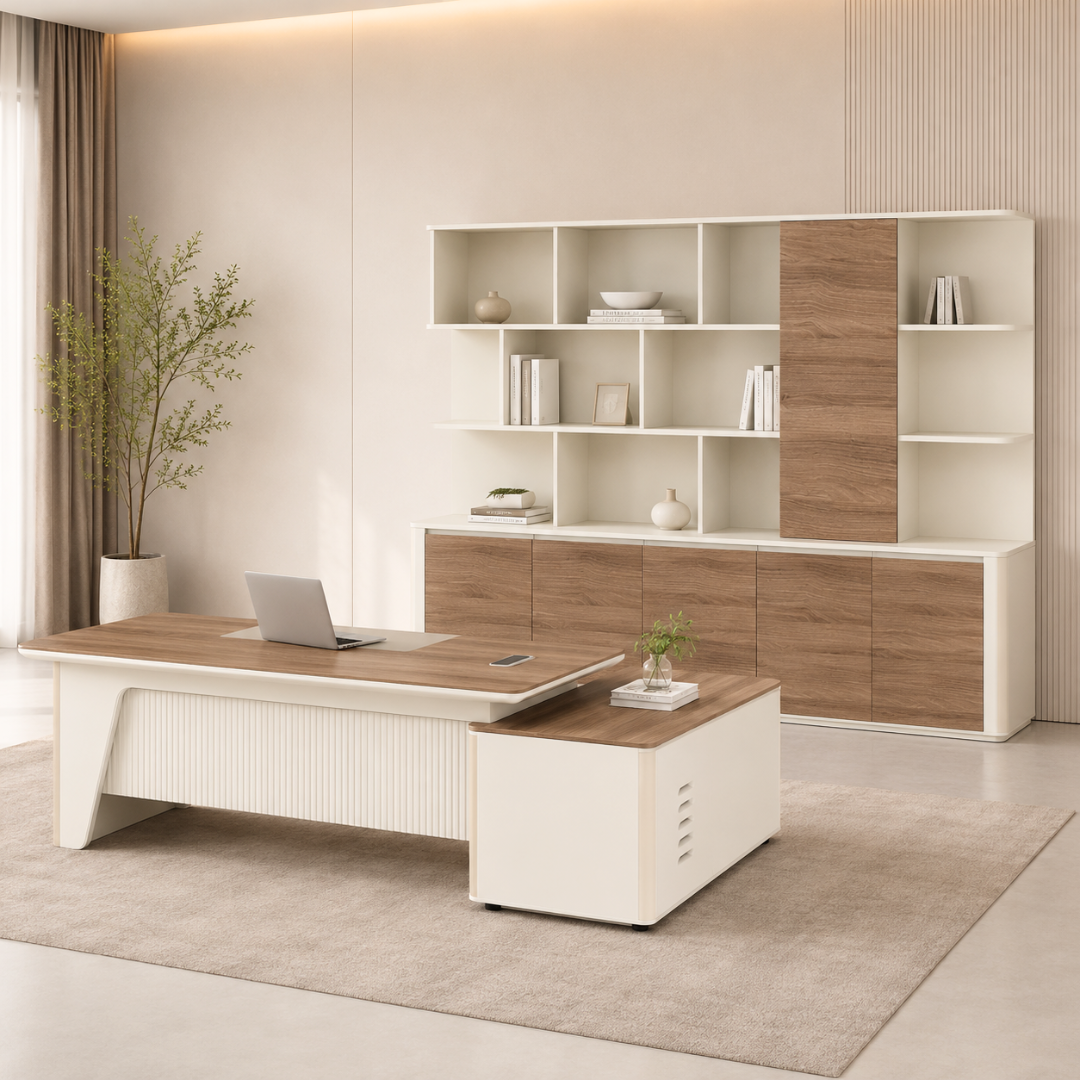 Pack Bureau de Direction avec Armoire de Rangement