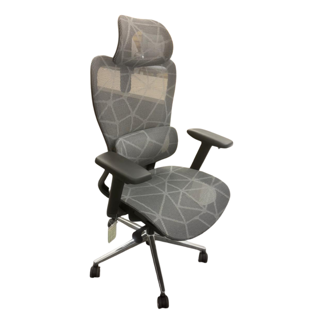 Fauteuil de Bureau Ergonomique avec Appui-Tête et Soutien Lombaire