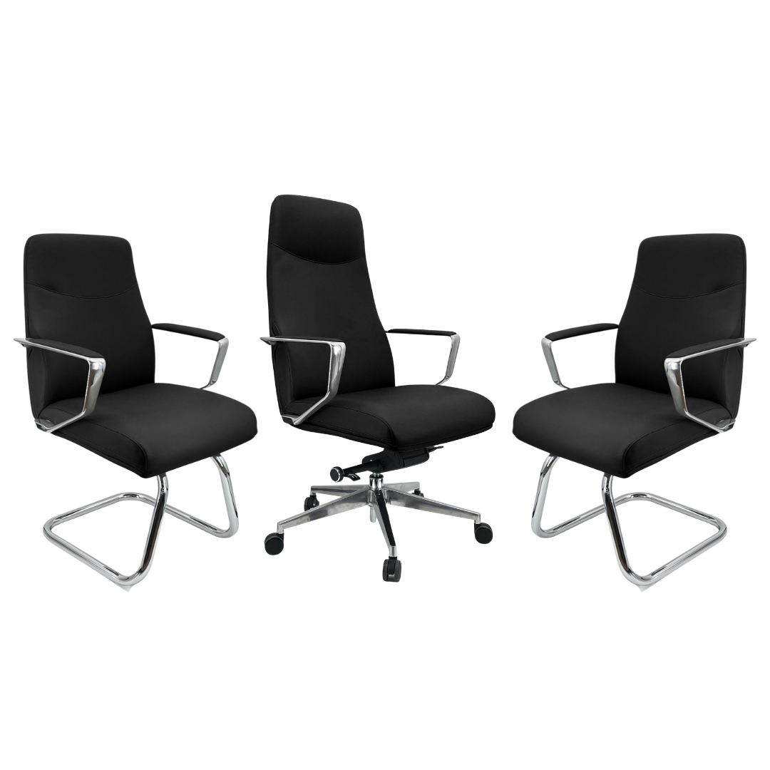 Pack de Fauteuils de Direction avec Fauteuil Visiteur