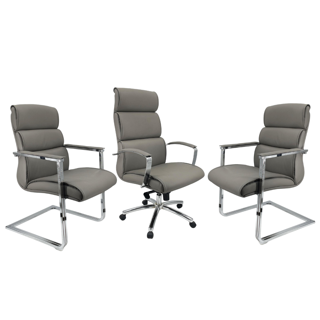 Pack Fauteuil de Direction Ergonomique avec Visiteurs - Image 2