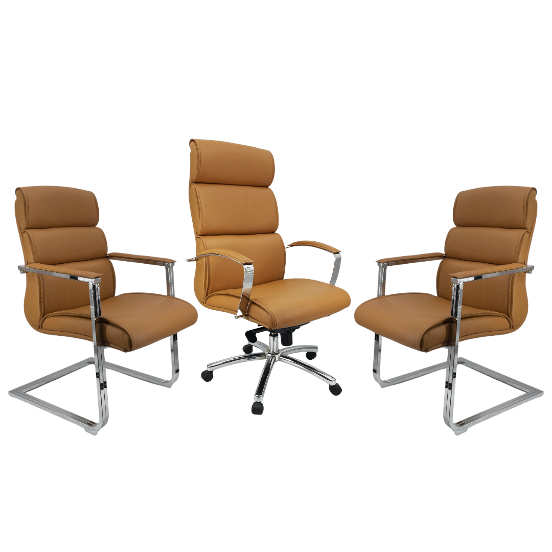 Pack Fauteuil de Direction Ergonomique avec Visiteurs - Image 5
